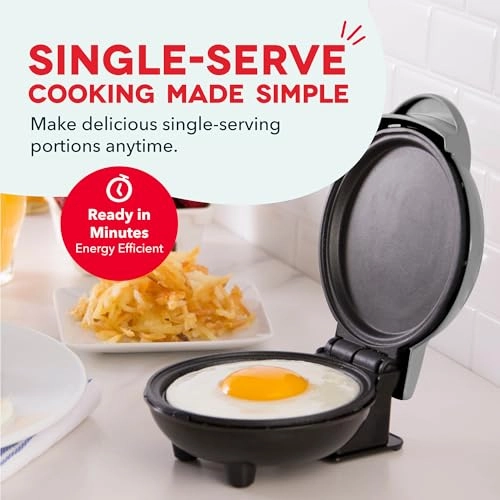 Mini Maker Electric Round Griddle - 4 Inch 350 watts Aqua