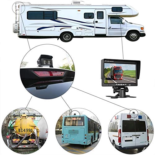 Rearview Camera - Night Vision + 7" TFT LCD Monitor - 800x480