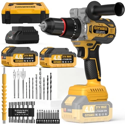 Cordless Hammer Drill - two 4000 mAh