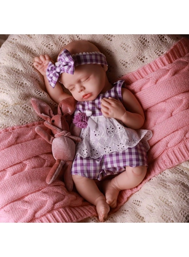 BABESIDE Lucy Reborn Baby Doll - 16Inch Silicone Poseable Smiling Ages 3+