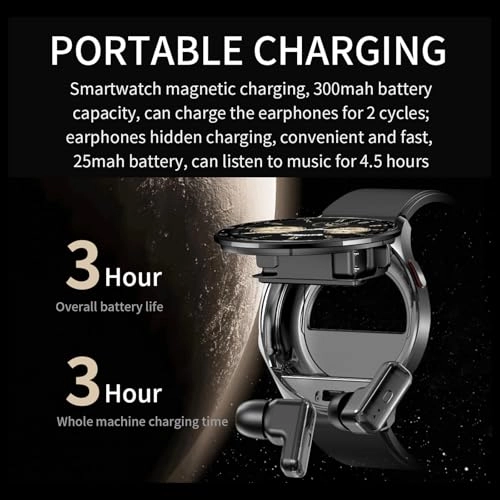 T97 - Smartwatch with Earbuds 1.39-inch IP67