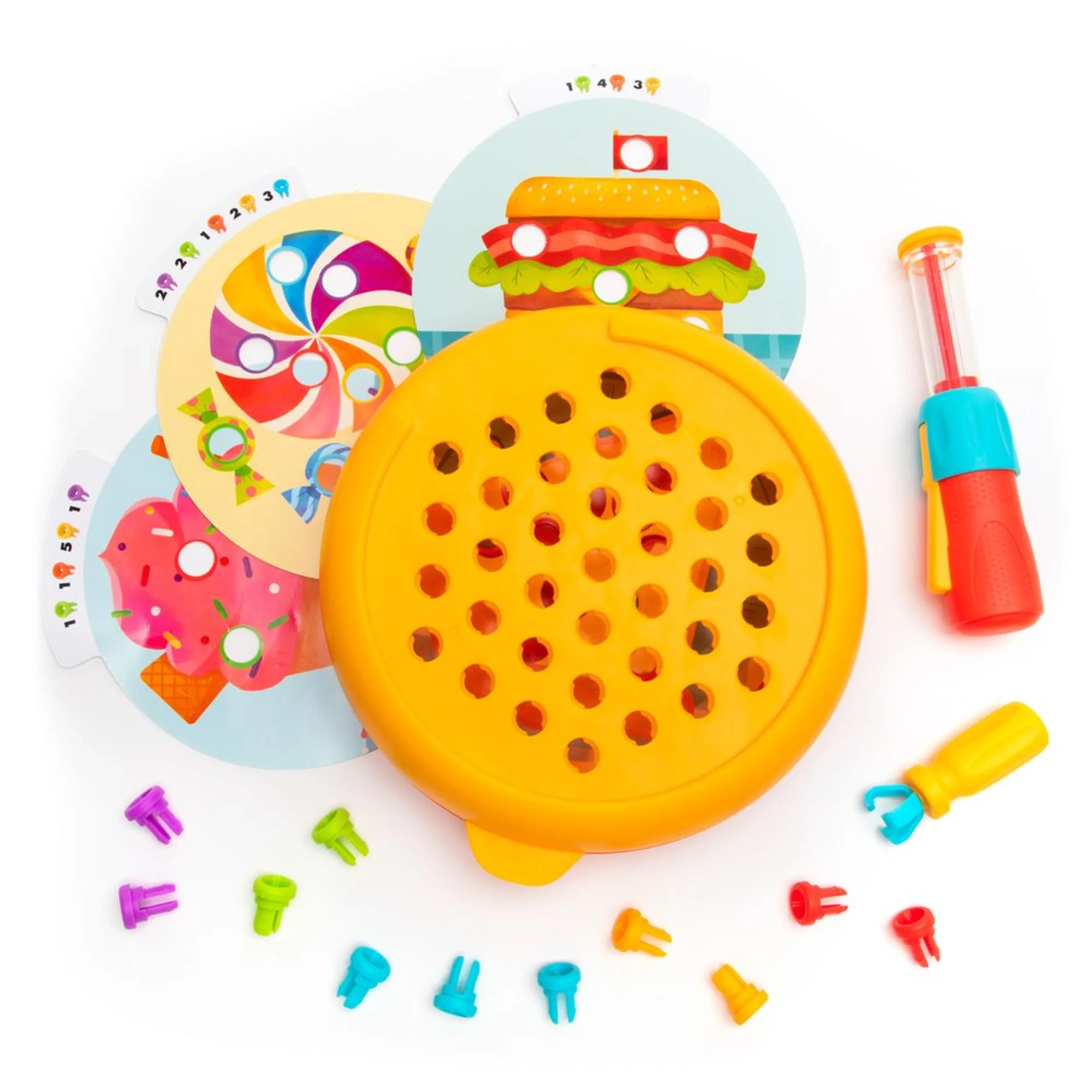 Learning Resources Design And Drill Rivet Pop Cafe - Suitable for 3 years & above 44 Pcs