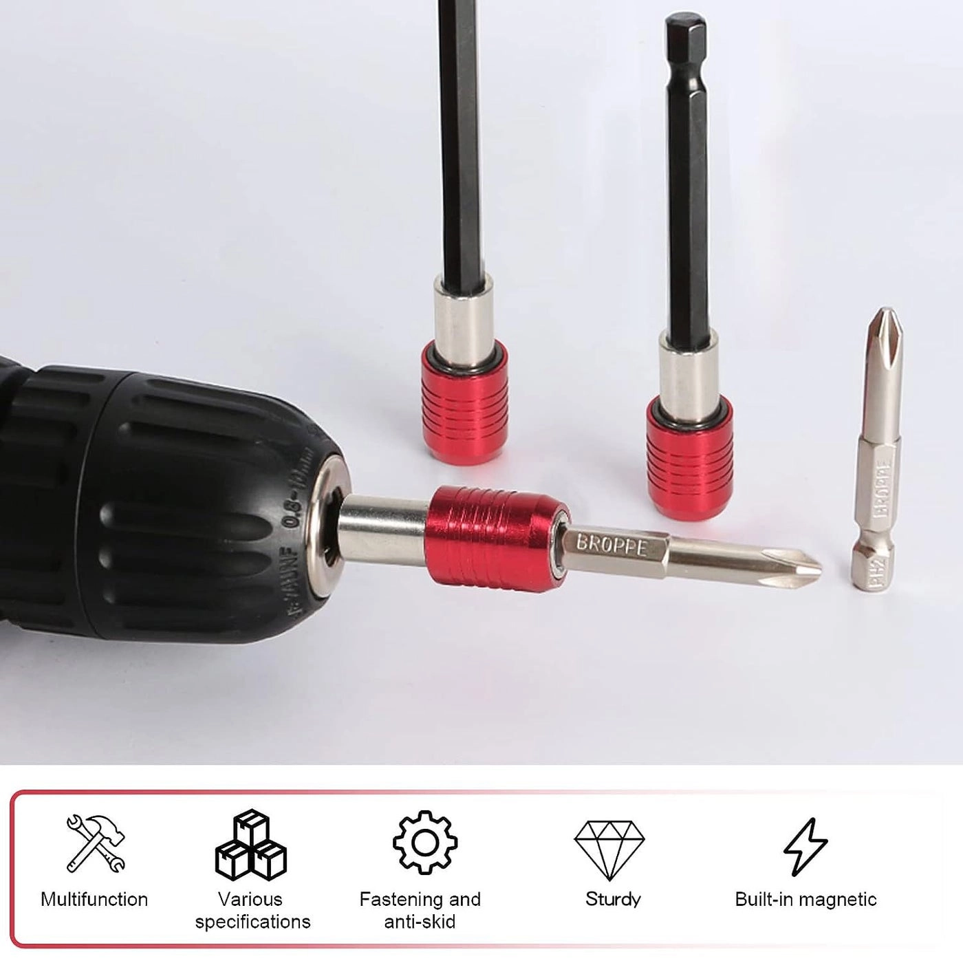 Drill Bit Extension - 60mm 100mm 150mm 300mm 1/4 inch