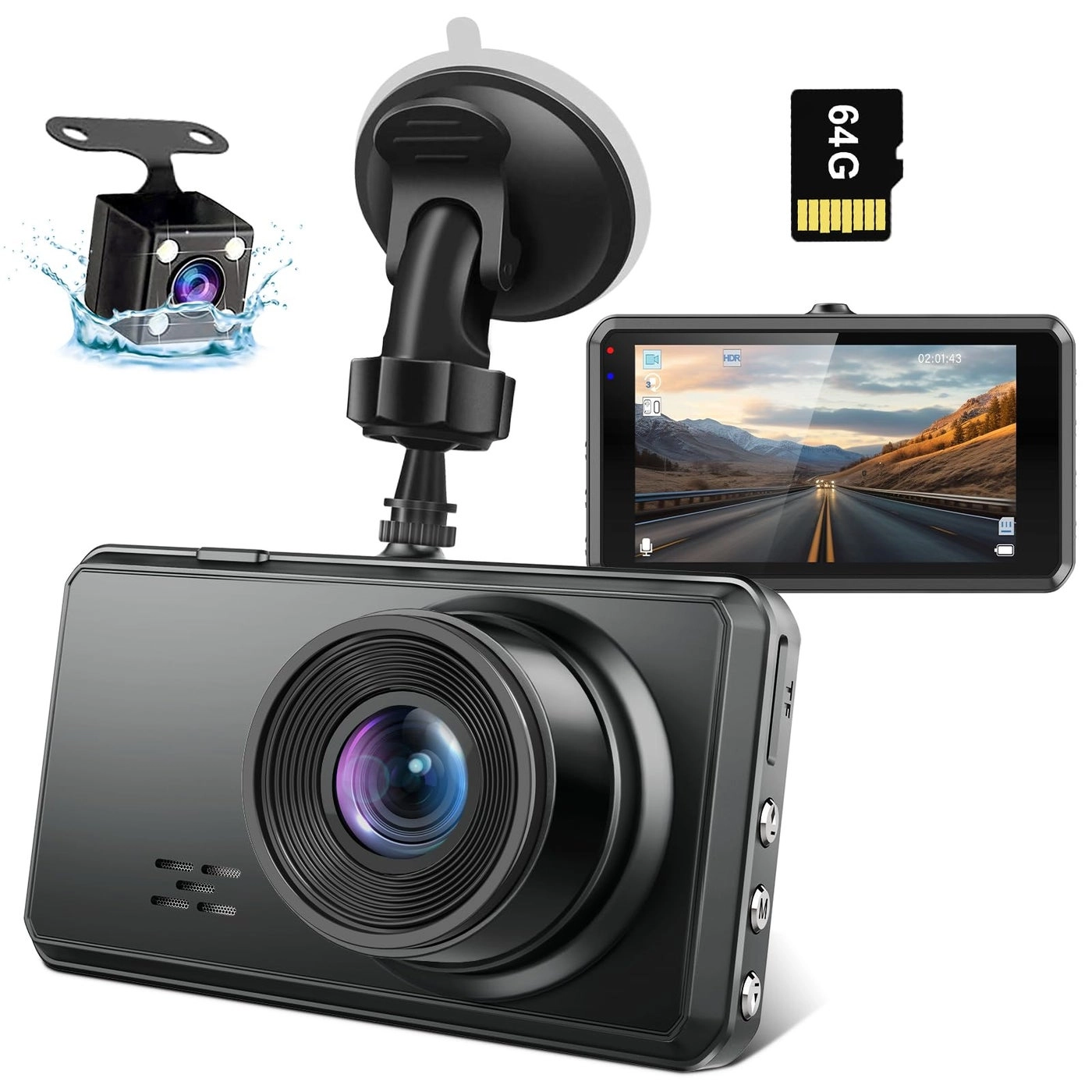 Miden 2K Dual Dash Camera