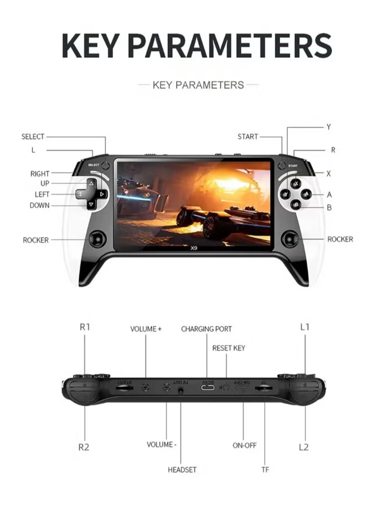 X9 - 1500mah 5.5 Inch HD Screen