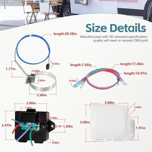 RV Refrigerator Temp Monitor - Replacement for Norcold 2118 1200 1201 1210 1211