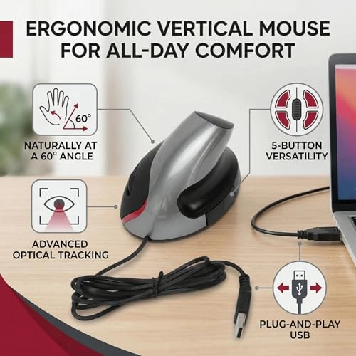 Vertical Mouse - Wired