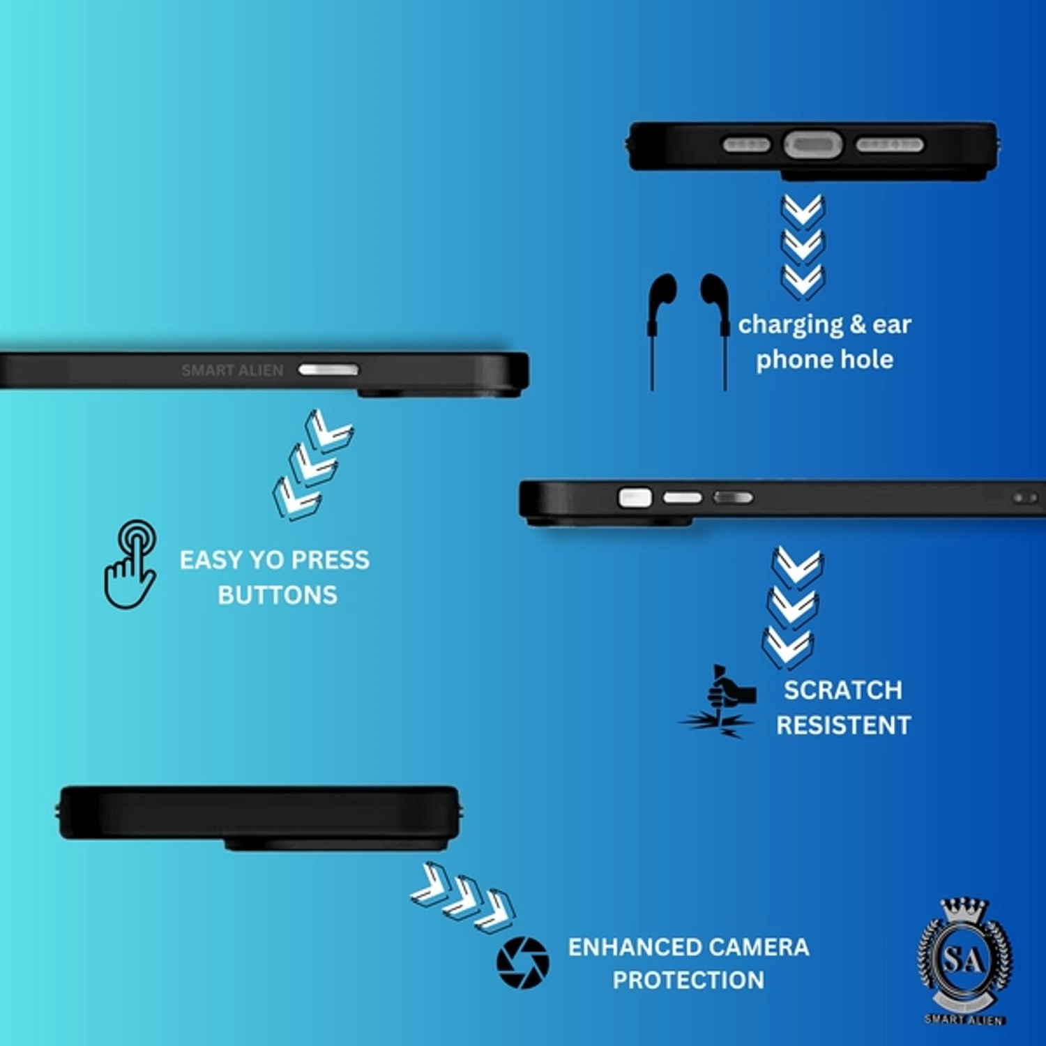 Case With Screen Protector iPhone 14 Pro