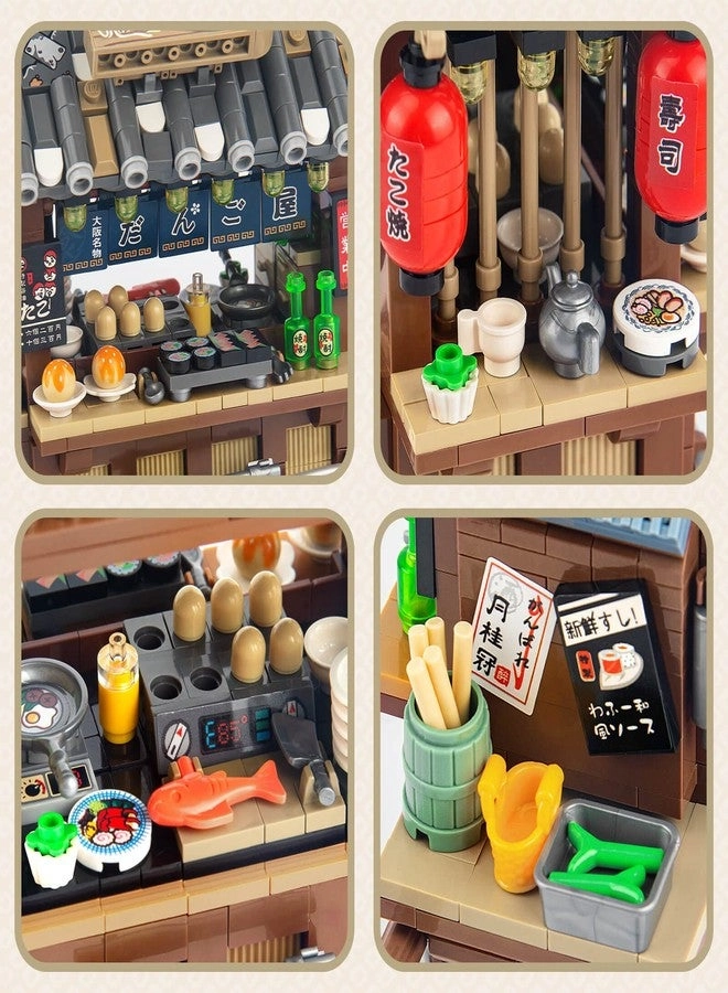 Japan Street Mini Building Set - MOC Takoyaki Shop