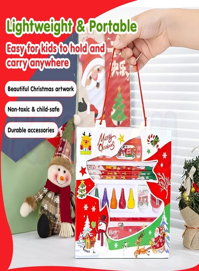 Colouring Book + Stationery Kit + Festive Gift Wrap