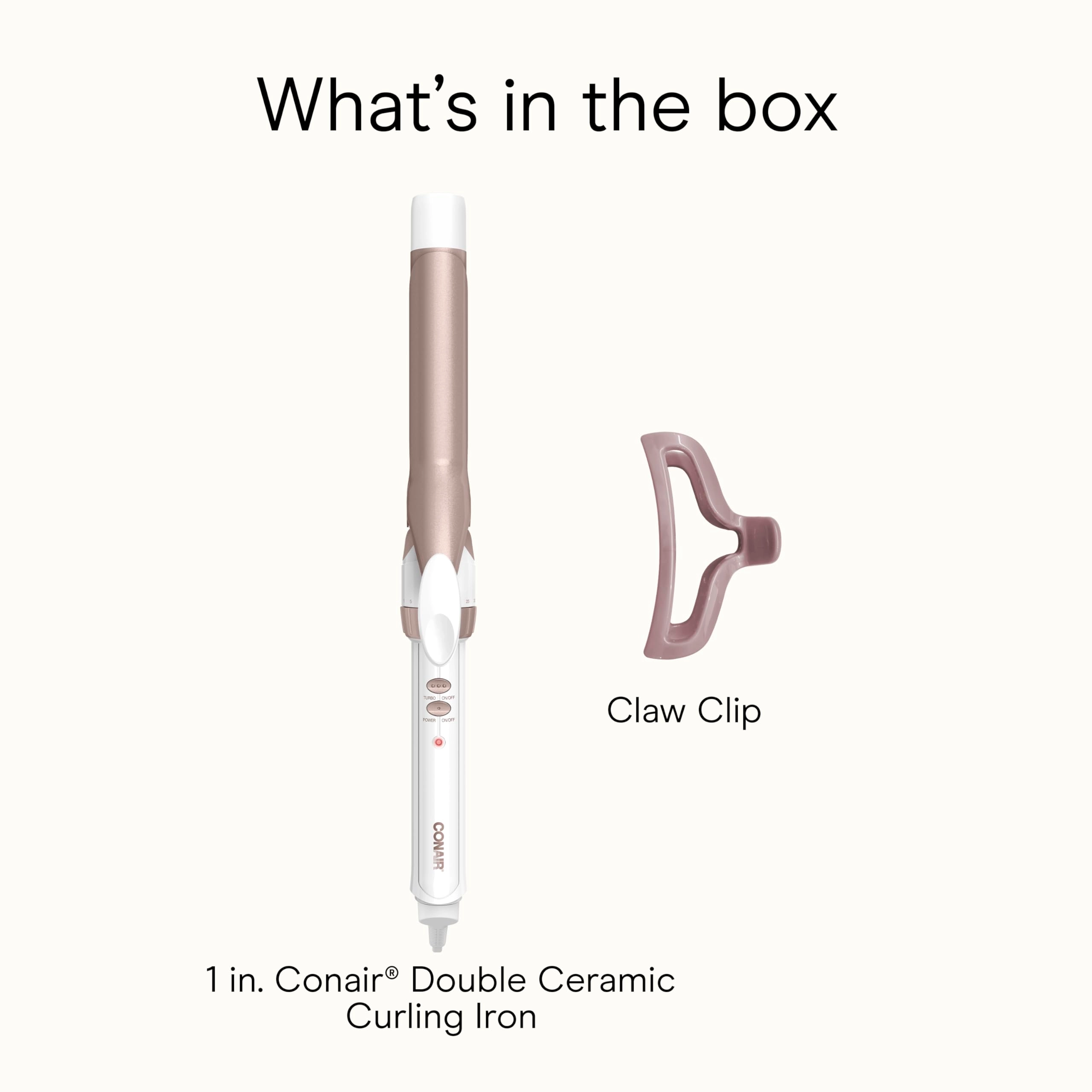Double Ceramic Curling Iron - 1-Inch