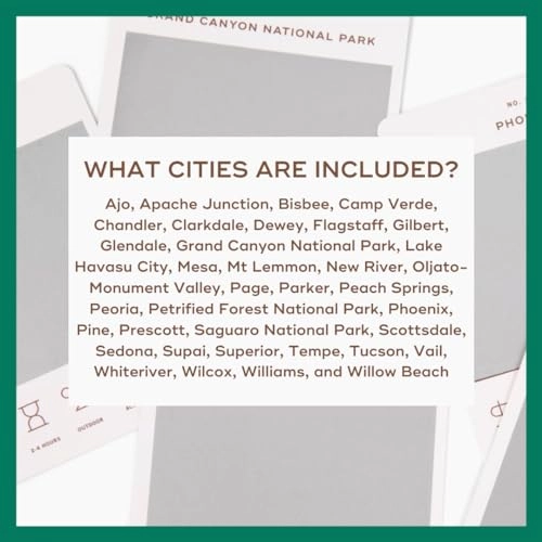 Arizona Adventure Bucket List - 50 Scratch-Off Cards Multicolor