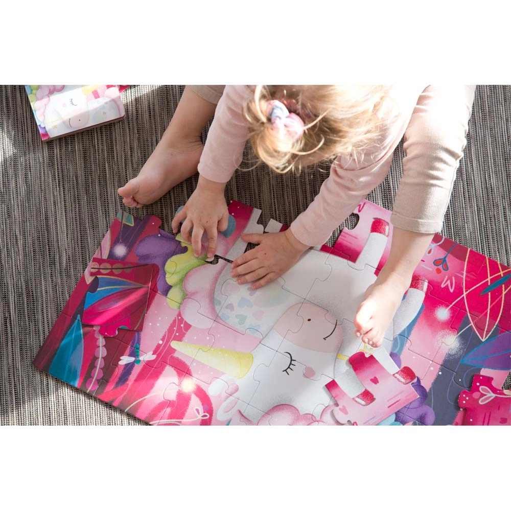 The Magic Unicorn Book & Puzzle - Suitable for 3 years & above