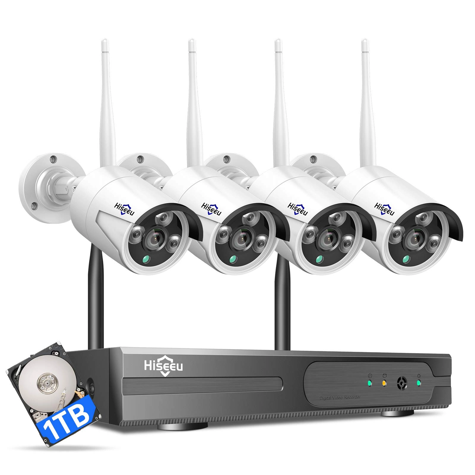 Hiseeu 8 Channel 1080P NVR - 16 channels