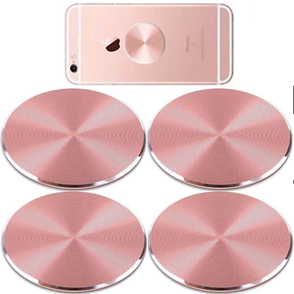 Salex Cute Pink Metal Plates Set
