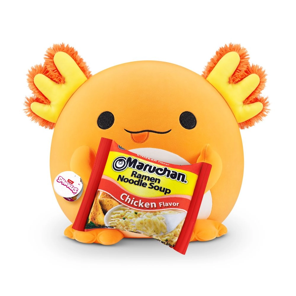 SNACKLES Albie The Axolotl - 35 cm + Maruchan - 13-Inch