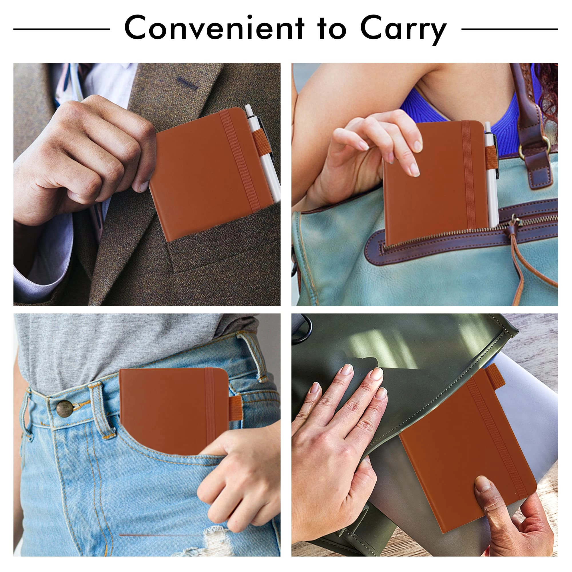 Pocket Notebook A6 Hardcover - Lined 56 Sheets