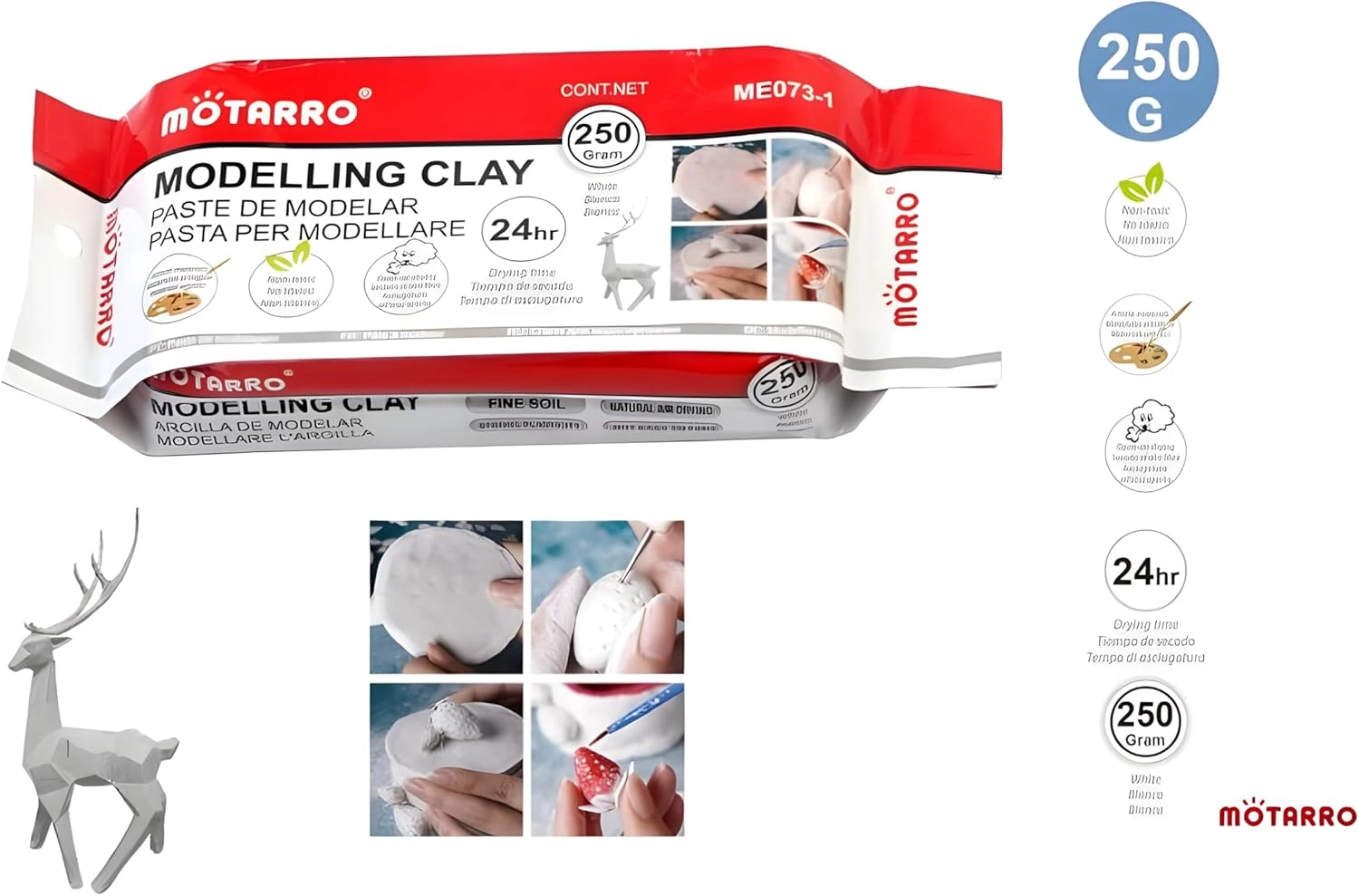 MOTARRO Modeling Clay ME073-1 - 3D Air-Dry