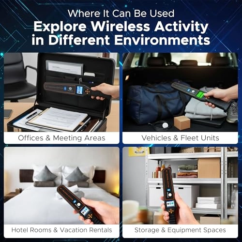 ProScan - Bluetooth GPS RF Detector 50MHz-6GHz Portable