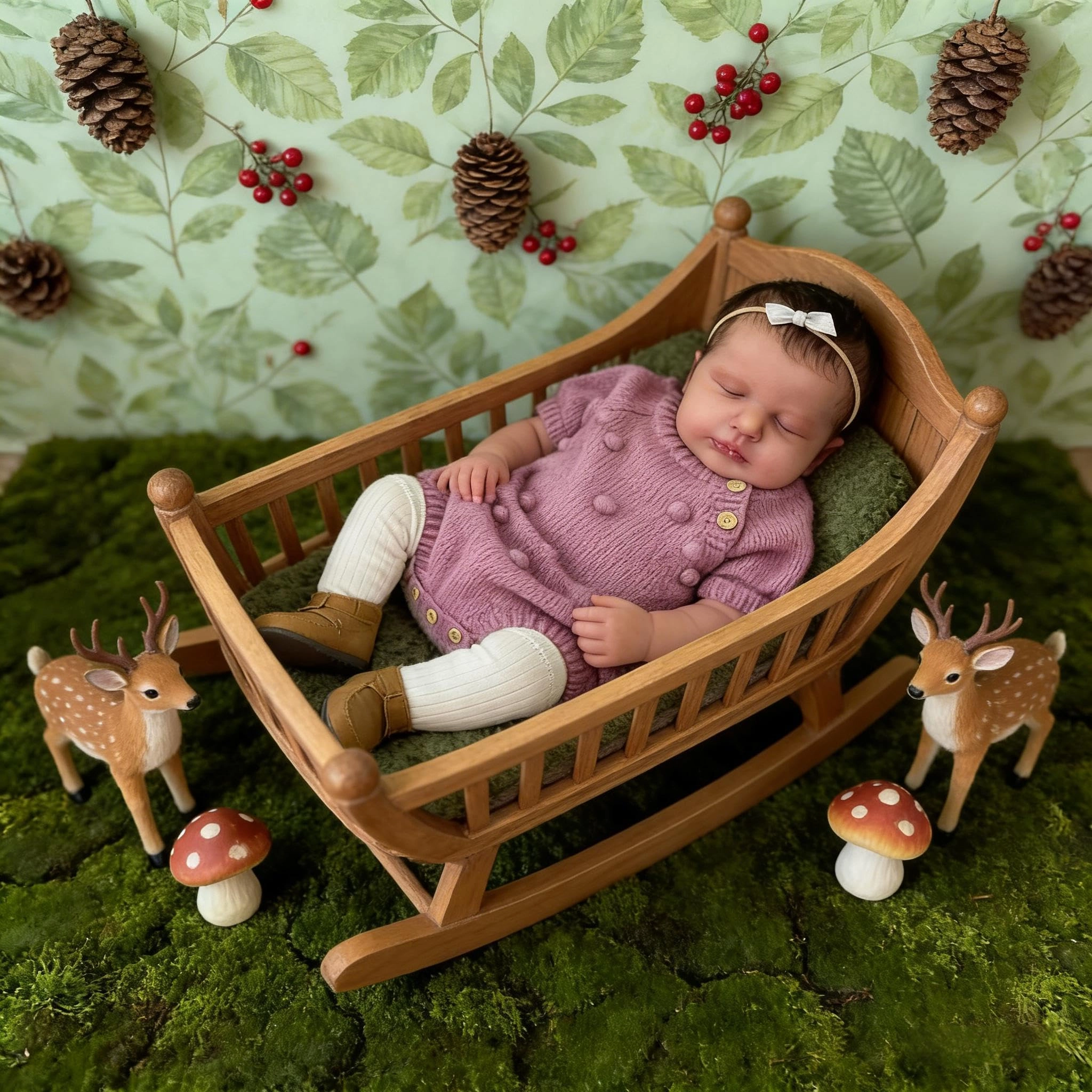 LOULOU Reborn Baby Doll - 20 Inch Soft Cloth Body & Vinyl Limbs Sleeping Ages 3+