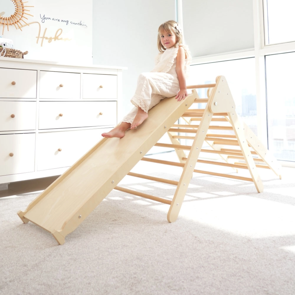 Climbing Pikler - Ladder & Ramp Slide Natural Large