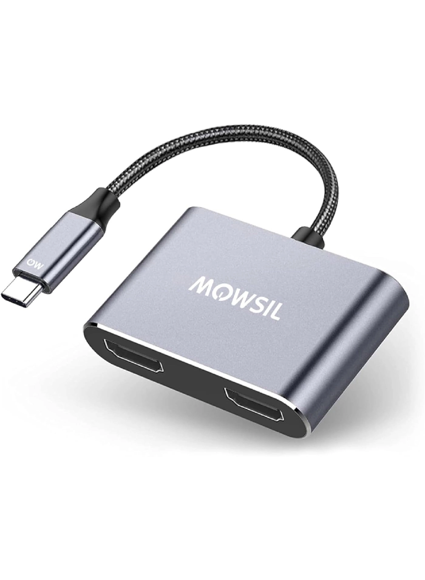 MOWSIL USB-C to Dual HDMI Adapter - 4K@60Hz