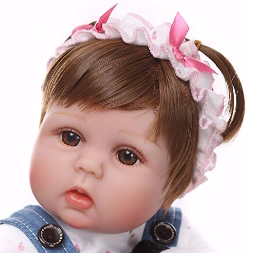 Reborn Baby Doll - 17 inch 42cm soft cloth body Bundle