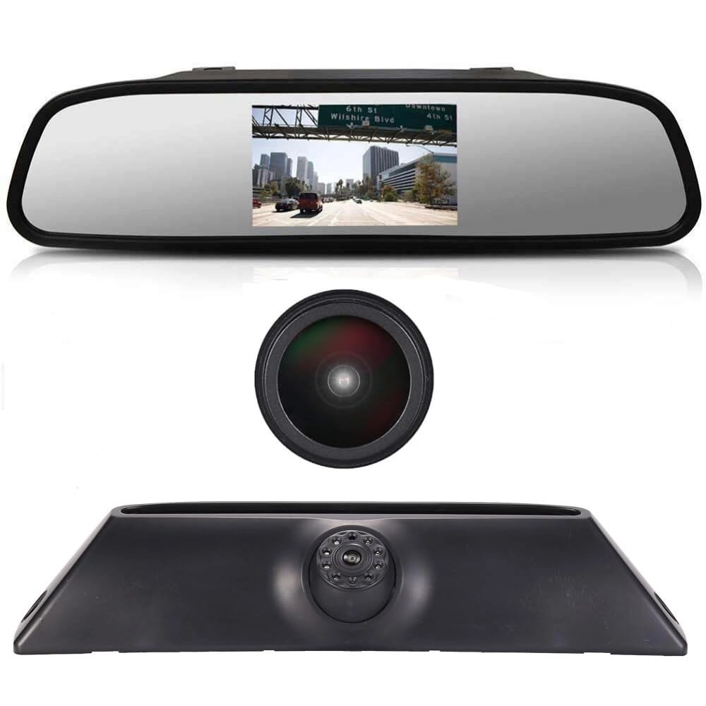 Reversing Camera + LCD Colour Display Monitor - Night vision AHD video signal or CVBS signal 1280 x 720 pixels