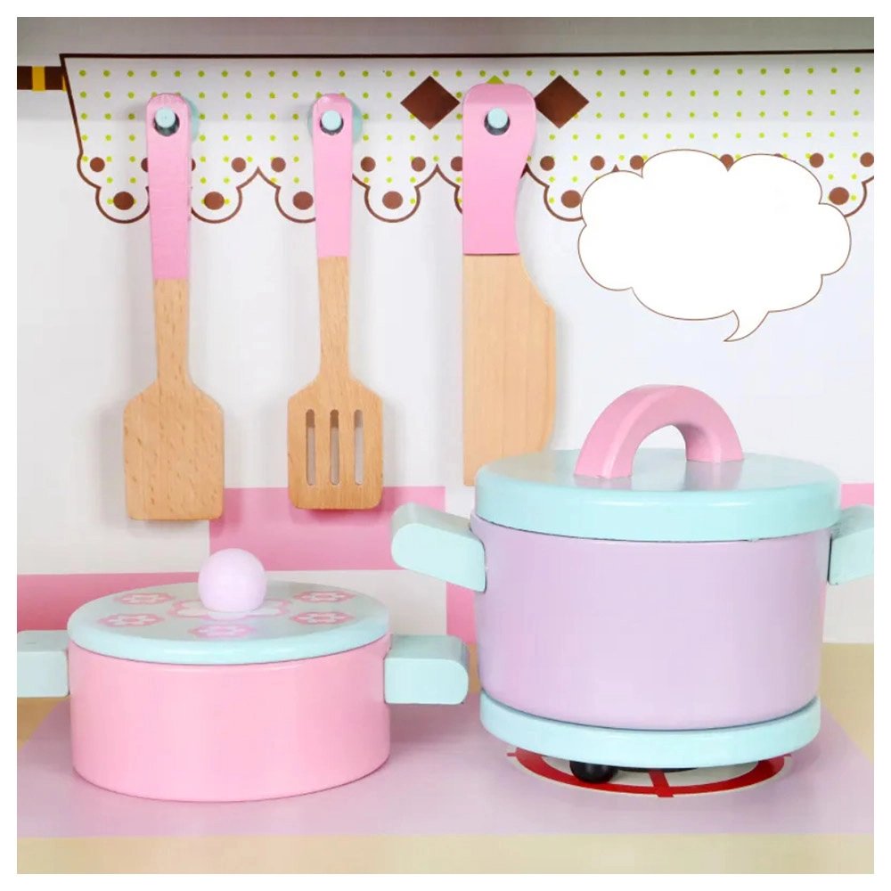 Kids Wooden Kitchen Playing Toy Set (GF-MSN18023)