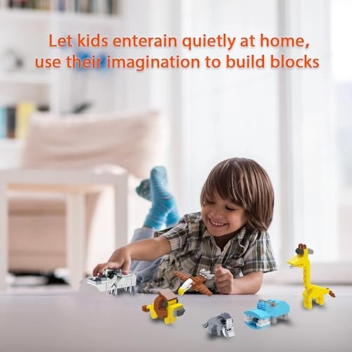 Safari Animal Building Blocks - Animal 24 pcs Pack
