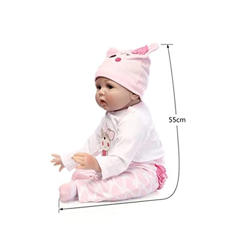 Reborn Baby Doll - 55cm/22in Soft Silicone Dressed