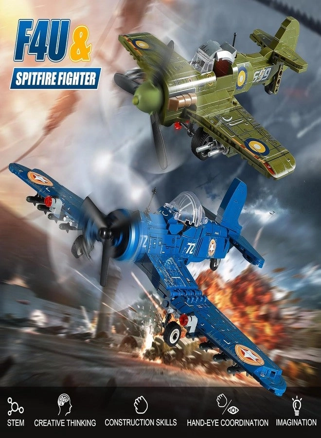 F4U + Spitfire - WW2 Lego