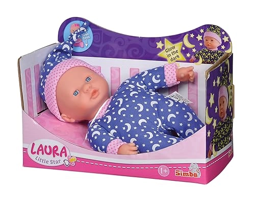 Laura Little Star Soft Body Doll - 20 cm Glow in the Dark Ages 12 months+