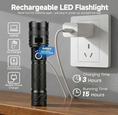 KD-011 Flashlight - 5 Modes 2 Pack