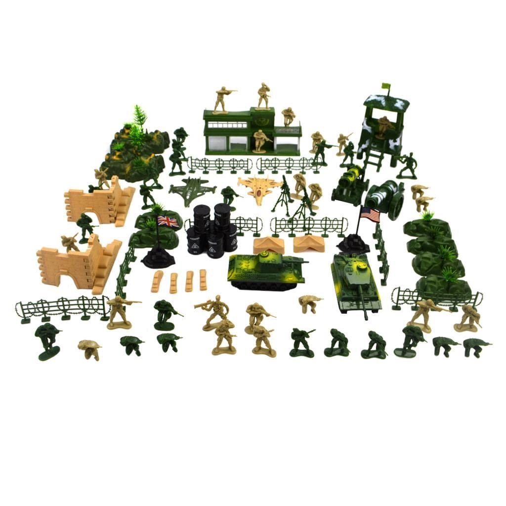 CLUB BOLLYWOOD, PETCATALOGUE E-SHOP, petcatalogue5th@gmail.com (9355858988 Army Play Set - 90 Pieces Approx. 60 Pieces 5Cm Soldiers