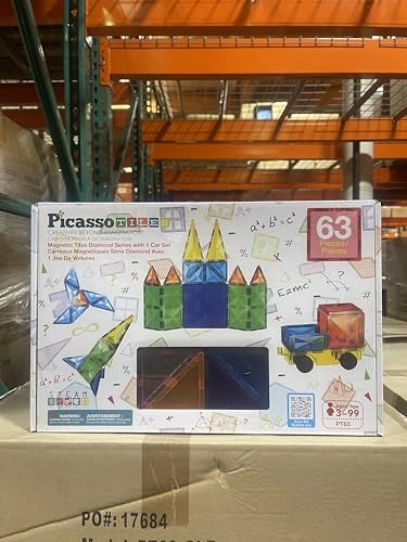 Brick Block Magnetic Building Block Set - 2 Character figures Construction 63pcs