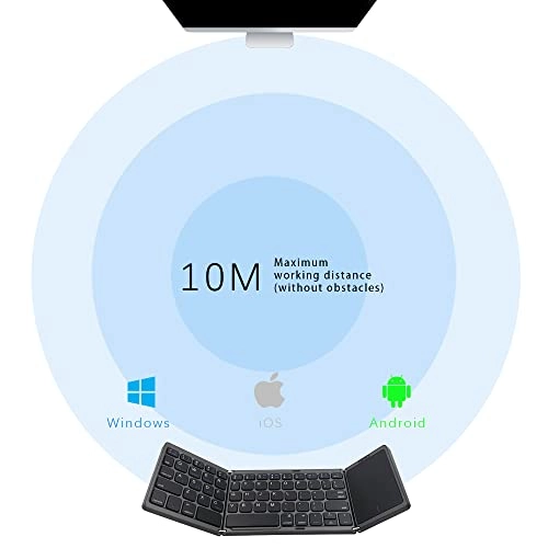 Foldable Bluetooth Keyboard - Laptop PC Tablet Smartphone