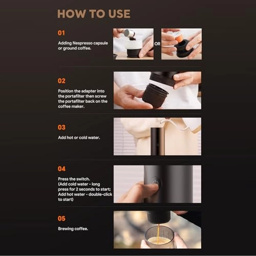 Portable Electric Coffee Maker - 80ML