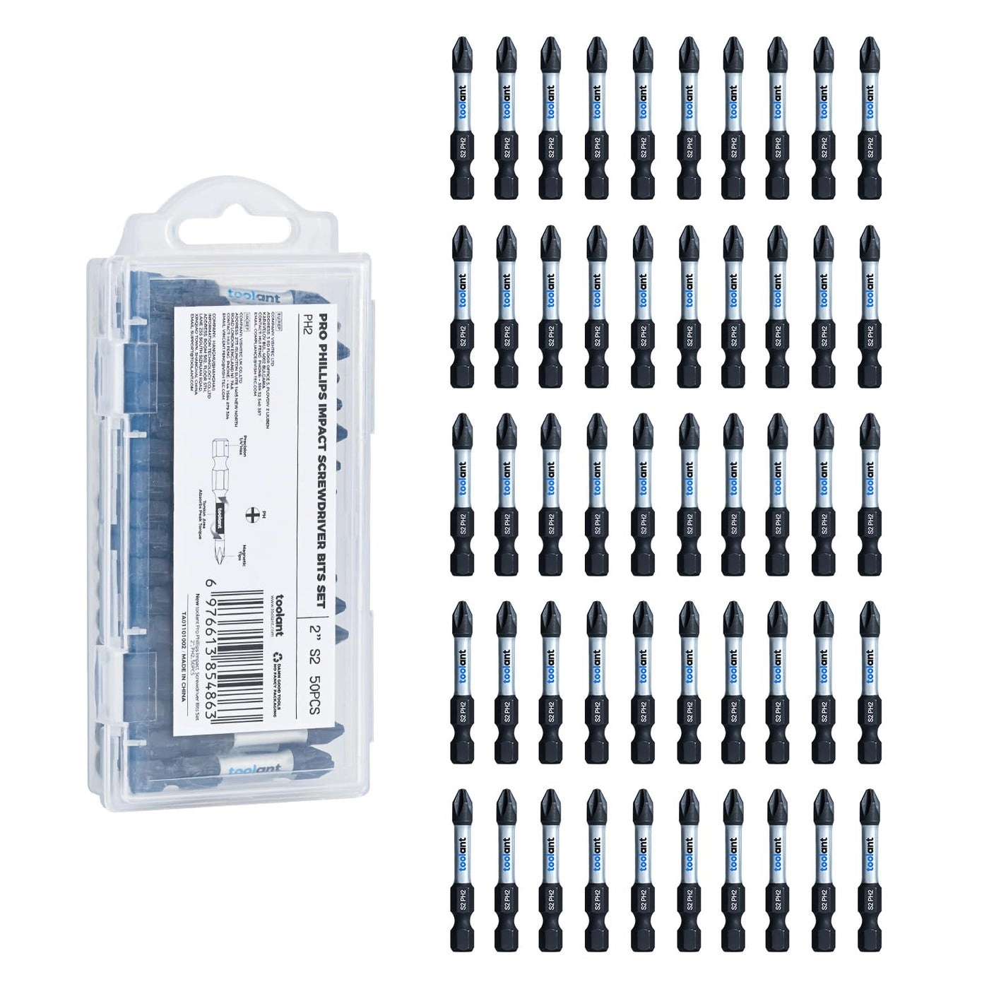 toolant Phillips Bit - 50Pack 2 Inch