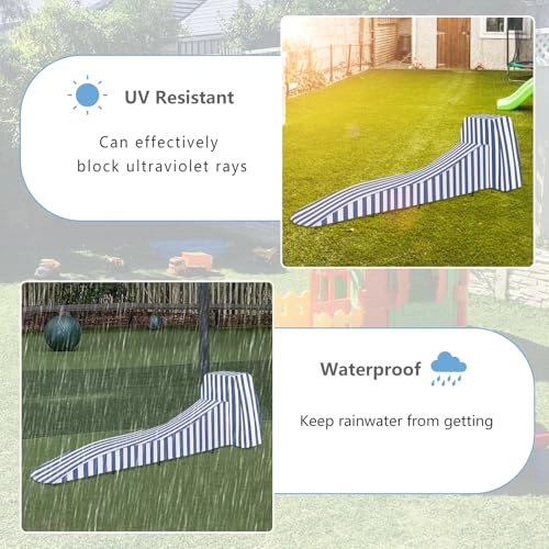 Toddler Roller Coaster Cover - 110"L x 27"W x 28"H Blue 600D Oxford fabric