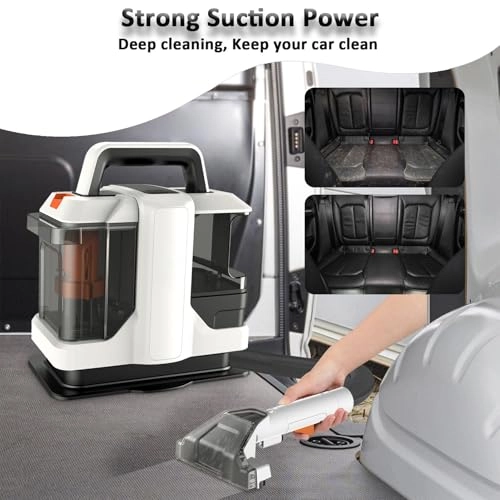 6-in-1 Portable Carpet Washer - Hot and Cold Water Extraction