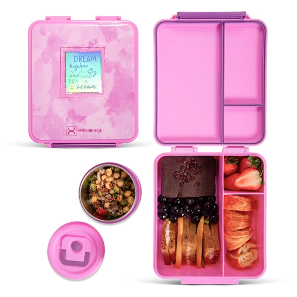 Bento Lunch Box - Adventure Sage 1.74L + Steel Food Jar - 0.35L + Lunch Bag