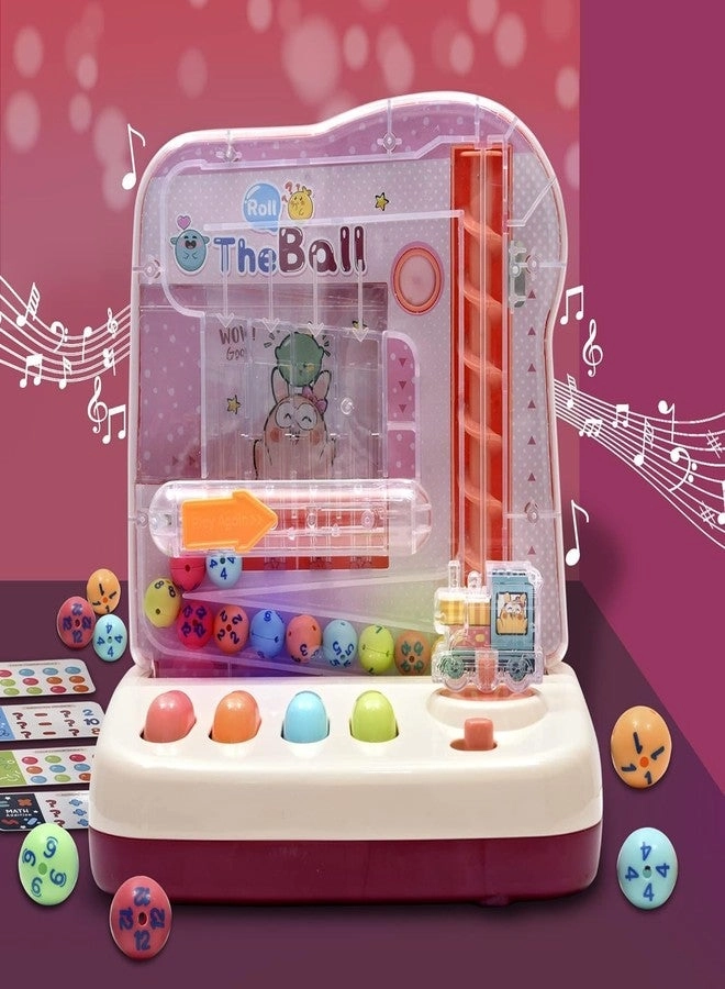 Roll The Ball - Age 3 4 5 6 7 12 Puzzle Cards & 12 Balls