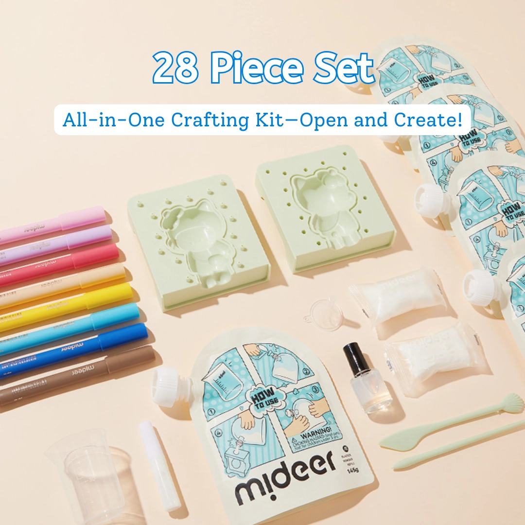 Plaster Artisan DIY Art Kit - 28 Pcs