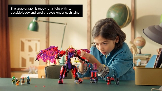 NINJAGO Thunderfang Dragon of Chaos (71832) - 6 Minifigures 668 Pieces