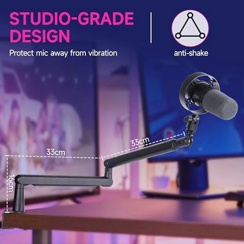 MI17 - Microphone Arm Flat Adjustable 1.5 Kilograms