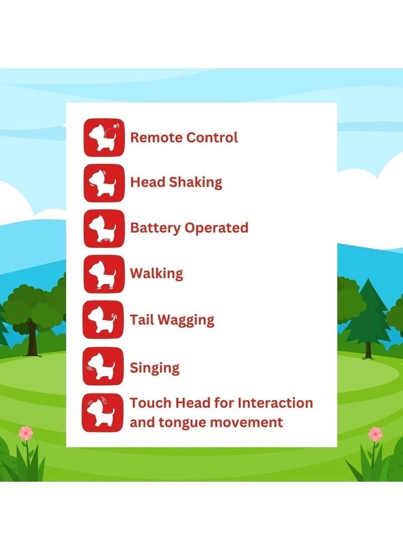 Walking & Singing Cat Toy - Remote Control Plush Battery Operated