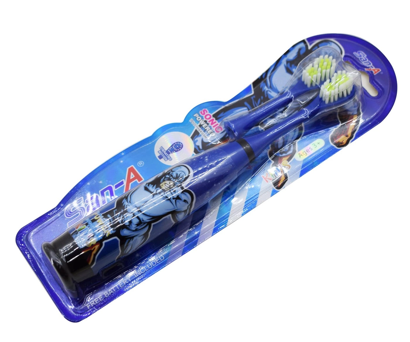 Kids Cartoon Printed Electric Toothbrush - Extra Soft Battery Powered