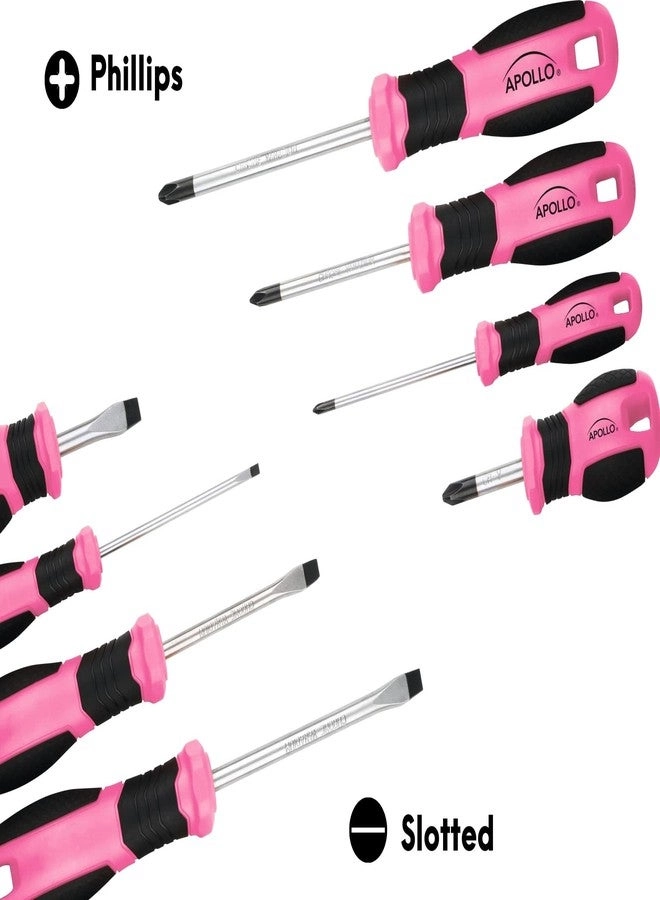 Essential Magnetic Slotted and Phillips Screwdriver Set (8 Pcs)