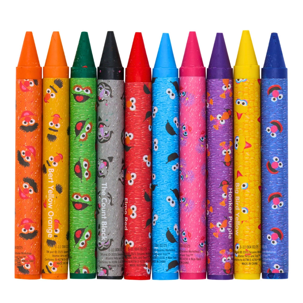 Sesame Street Jumbo Crayons - 10 Pcs